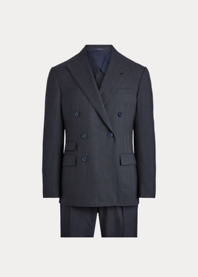 Men's Ralph Lauren Kent Glen Plaid Twill Suits | 956827PXO